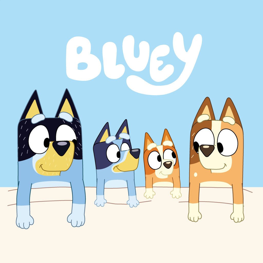 Bluey Cozy Gesichtstuch für Kinder aus Baumwolle – 30 × 30 cm