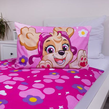 Paw Patrol Pawsome Toddler Duvet Cover Set - 100 x 135 cm + 40 x 60 cm, Cotton