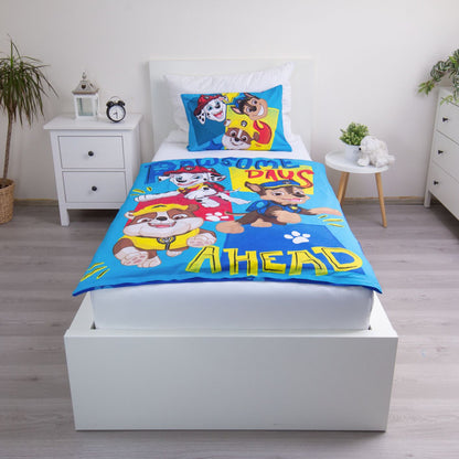 Housse de couette Pat' Patrouille Days Ahead, parure de lit bébé – 100 × 135 cm + 40 × 60 cm, coton