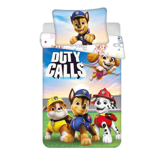 Parure de lit bébé Pat' Patrouille "Duty Calls" – 100 x 135 cm + 40 x 60 cm, coton