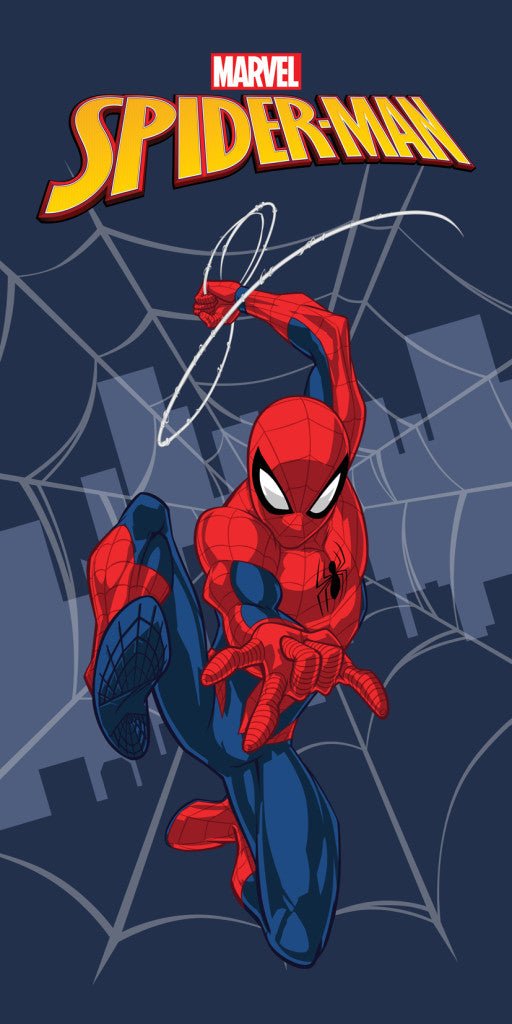 Spiderman Dark City , ( ) Badetuch für Kinder aus Polyester – 70 × 140 cm