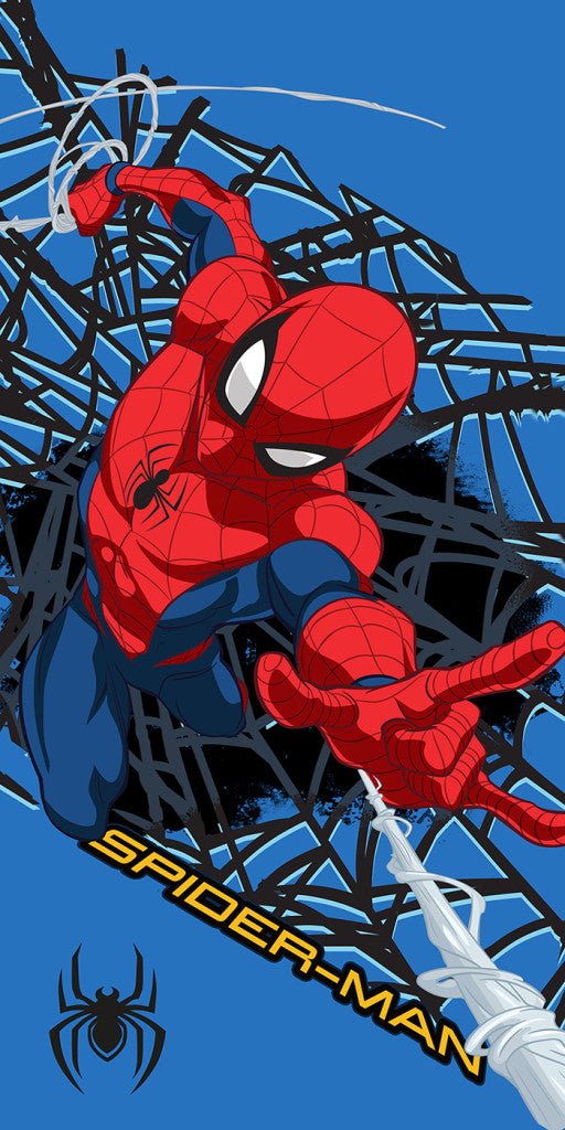 Spiderman Web Hero , ( ) Badetuch für Kinder aus Polyester – 70 × 140 cm