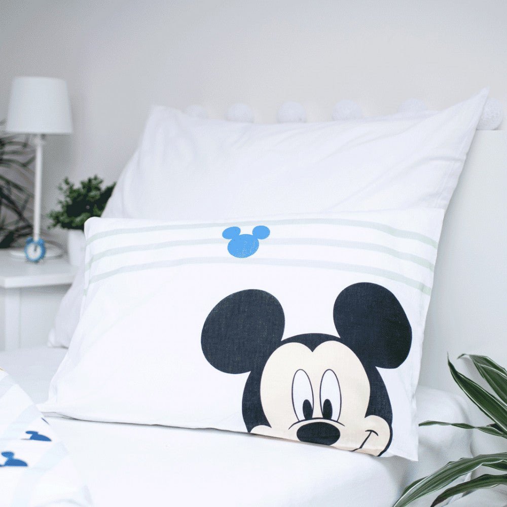 Disney Mickey Colors Babybettwäsche-Set – 100 × 135 cm + 40 × 60 cm, Baumwolle