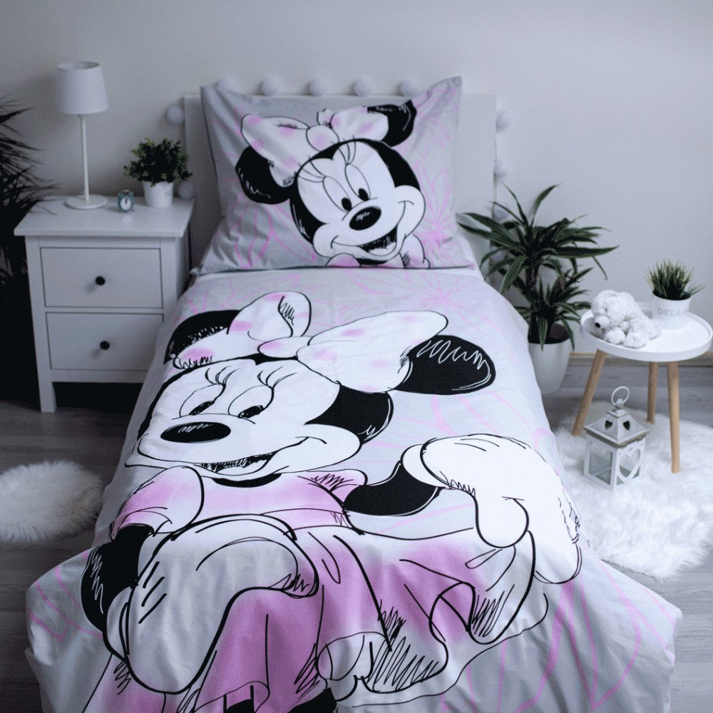 Disney Minnie Beautiful Bettwäsche-Set 140×200cm, 70×90 cm