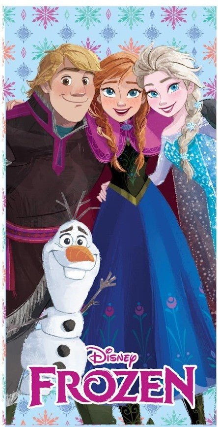 Disney Eiskönigin Friends Badehandtuch, ( ) Badetuch für Kinder aus Polyester – 70 × 140 cm