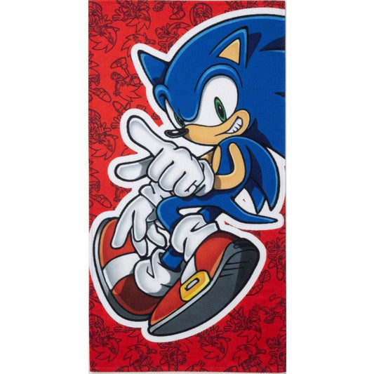 Sonic the Hedgehog Velocity Mode , (Fast Dry) Badetuch für Kinder aus Polyester – 70 × 140 cm