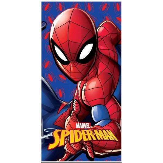 Spiderman Web Strike , ( ) Badetuch für Kinder aus Polyester – 70 × 140 cm
