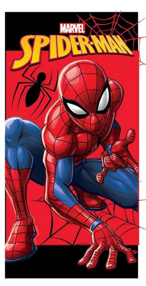Spiderman Power Pose , ( ) Badetuch für Kinder aus Polyester – 70 × 140 cm
