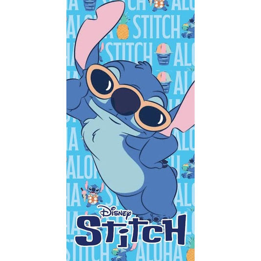 Disney Lilo and Stitch Cool Aloha Bath Towel, (Fast Dry) Polyester Beach Towel for Kids – 70 × 140 cm