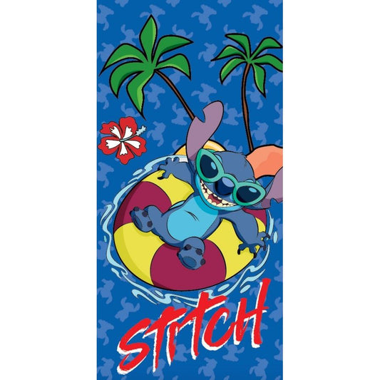 Disney Lilo and Stitch Summer Splash, Kids' Polyester Beach Towel – 70 x 140 cm