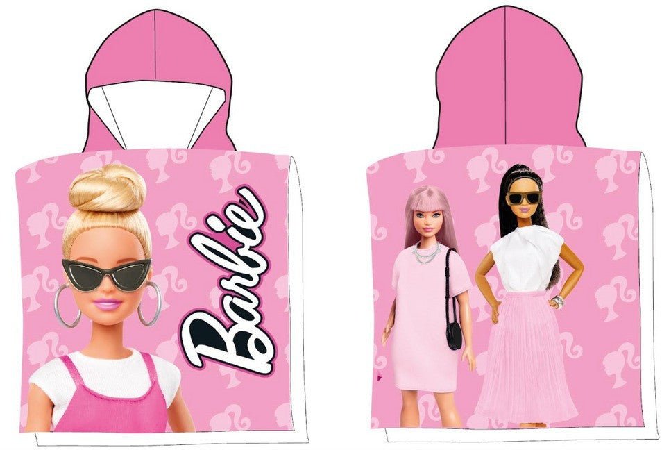 Barbie Street Style ( ) Badeponcho für Kinder aus Polyester – 50 × 100 cm