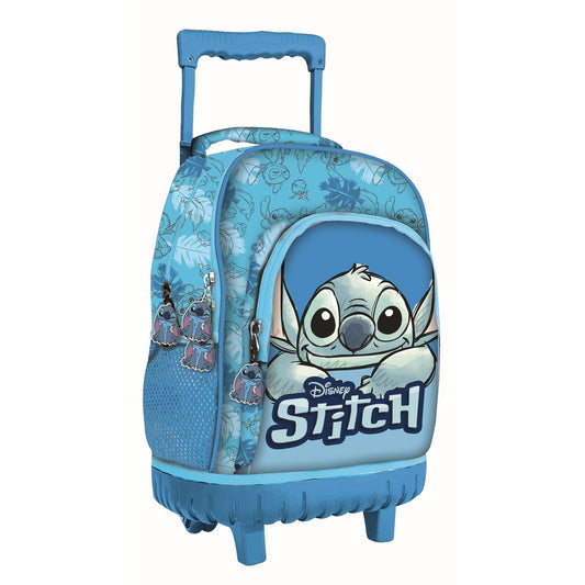 Disney Lilo und Stitch Smile Premium Roll- , Tasche 44 cm Schultasche mit Rollen für Kinder – 44 × 33 × 22 cm