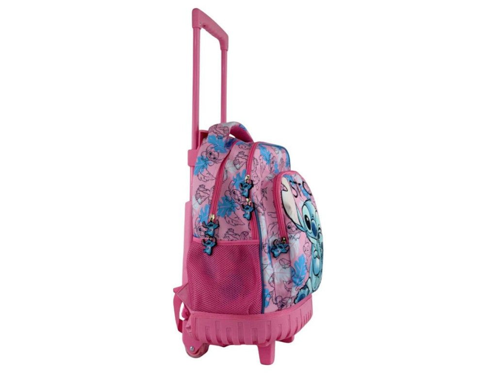 Disney Lilo und Stitch Doll Premium Roll-Rucksack, Tasche 44 cm Schultasche mit Rollen für Kinder – 44 × 33 × 22 cm
