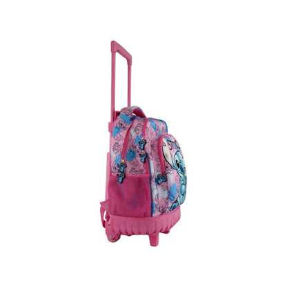 Disney Lilo und Stitch Doll Premium Roll-Rucksack, Tasche 44 cm Schultasche mit Rollen für Kinder – 44 × 33 × 22 cm