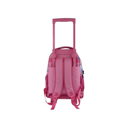 Disney Lilo und Stitch Doll Premium Roll-Rucksack, Tasche 44 cm Schultasche mit Rollen für Kinder – 44 × 33 × 22 cm