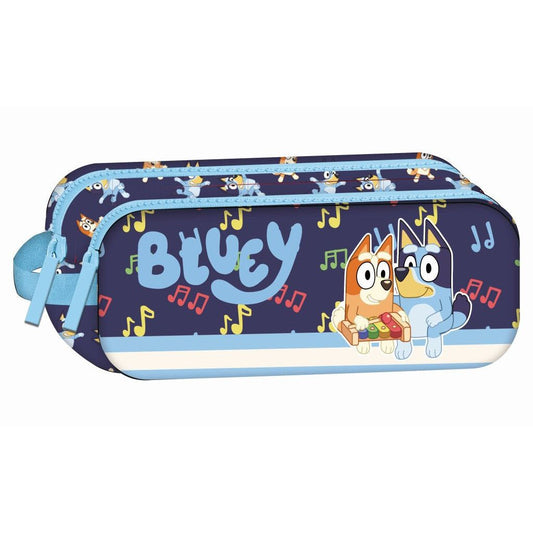 Bluey Dreams mit 2 Fächern Federmäppchen für Kinder – 23 x 10 x 6 cm