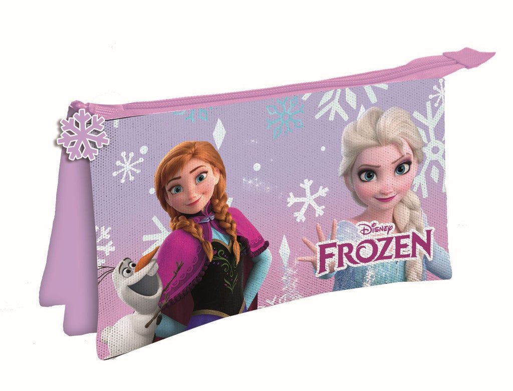 Disney Eiskönigin Winter Magic 3-fächiges Federmäppchen für Kinder – 22 x 14 cm