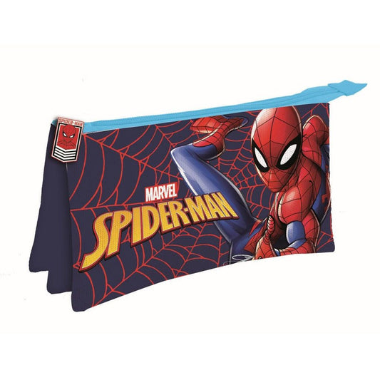Spiderman Great Power 3-fach Federmäppchen für Kinder – 22 x 14 cm