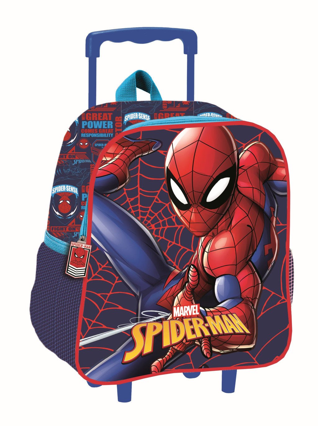 Spiderman Great Power Rollender Kindergartenrucksack für Kinder – 32 x 26 x 11 cm
