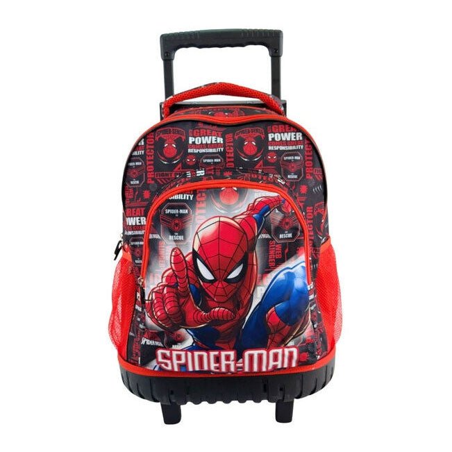 Spiderman Fight On Premium Roll- , Tasche 44 cm Schultasche mit Rollen für Kinder – 44 × 33 × 22 cm