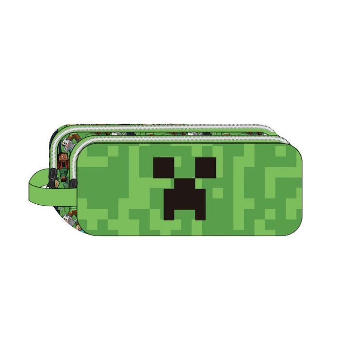 Trousse de toilette Minecraft Face pour enfants – 23 x 10 x 6 cm