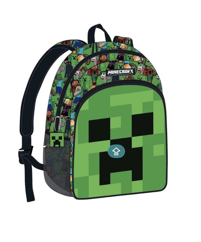 Minecraft Face , Tasche 40 cm Schulranzen für Kinder – 40 × 30 × 17 cm