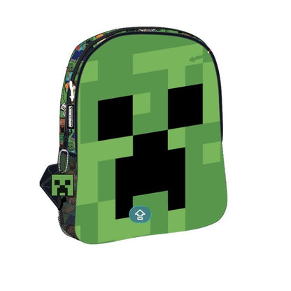 Minecraft Face Kindergartenrucksack für Kinder – 30 x 24 x 8 cm
