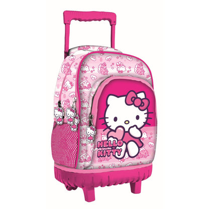 Hello Kitty Unicorn Premium Roll- , Tasche 44 cm Schultasche mit Rollen für Kinder – 44 × 33 × 22 cm