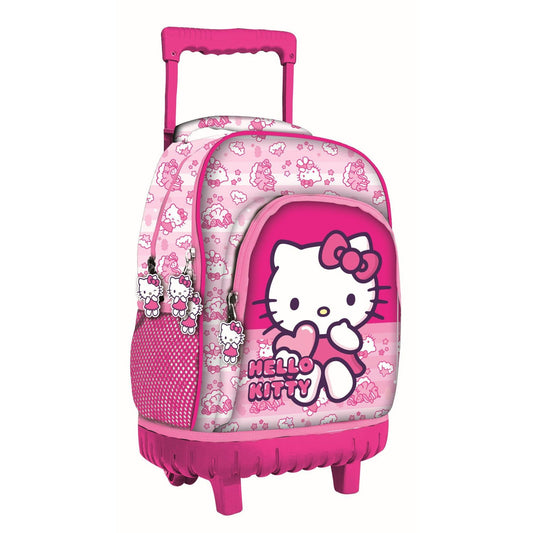 Hello Kitty Unicorn Premium Roll- , Tasche 44 cm Schultasche mit Rollen für Kinder – 44 × 33 × 22 cm