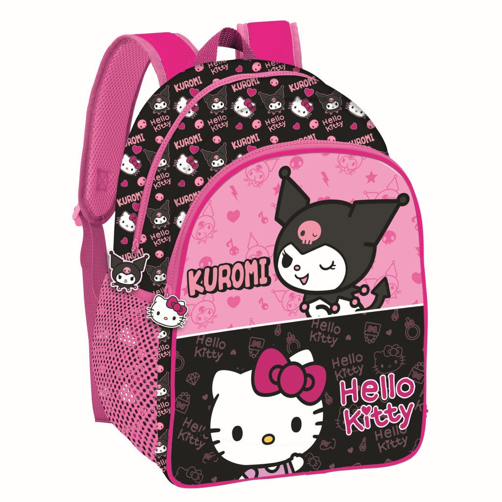 Hello Kitty & Kuromi , Tasche 40 cm Schulranzen für Kinder – 40 × 30 × 17 cm