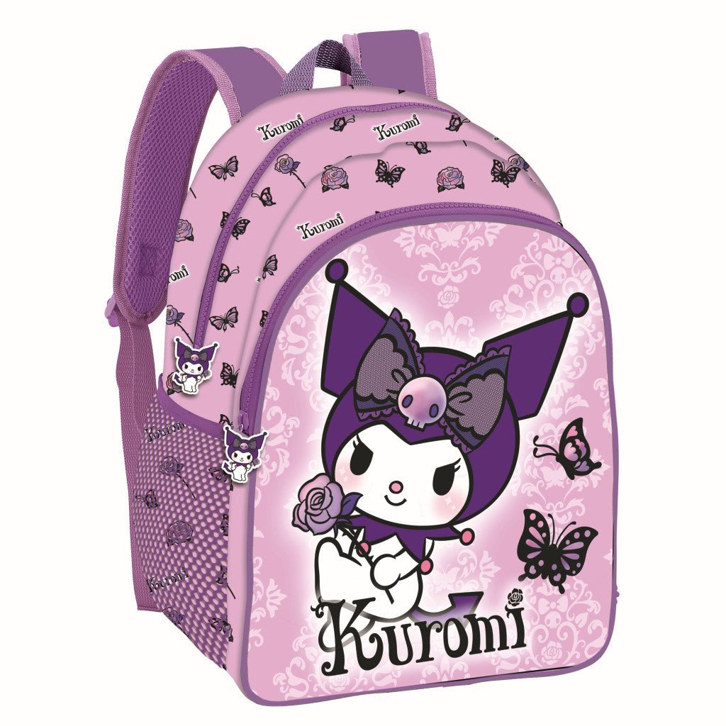 Hello Kitty Kuromi Purple , Tasche 40 cm Schulranzen für Kinder – 40 × 30 × 17 cm