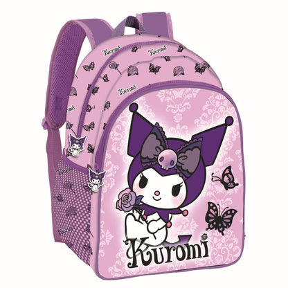 Hello Kitty Kuromi Purple , Tasche 40 cm Schulranzen für Kinder – 40 × 30 × 17 cm