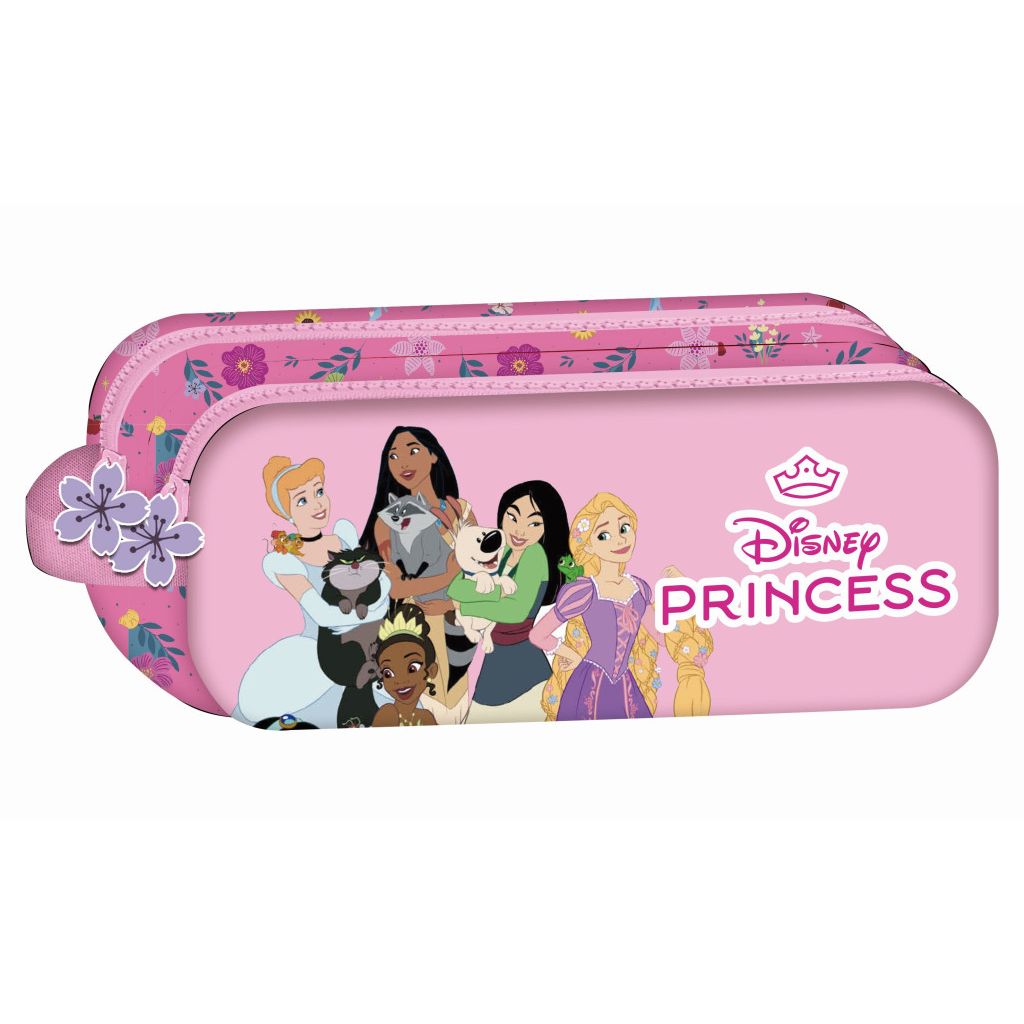 Disney Prinzessin Blossom mit 2 Fächern Federmäppchen für Kinder – 23 x 10 x 6 cm