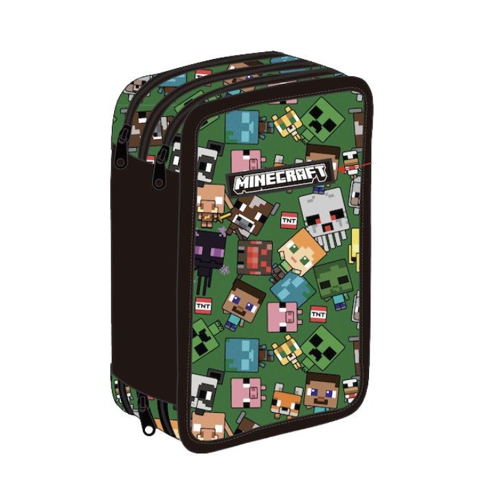 Trousse de toilette Minecraft Characters pour enfants – 20 x 13,5 x 6,5 cm