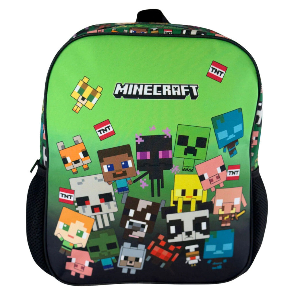 Sac à dos maternelle pour enfants Minecraft Characters – 26 x 22 x 9,5 cm