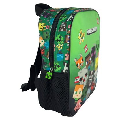 Sac à dos maternelle pour enfants Minecraft Characters – 26 x 22 x 9,5 cm