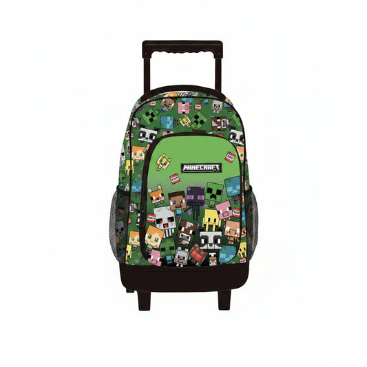 Minecraft Characters Premium , Tasche 44 cm Schultasche mit Rollen für Kinder – 44 × 33 × 22 cm