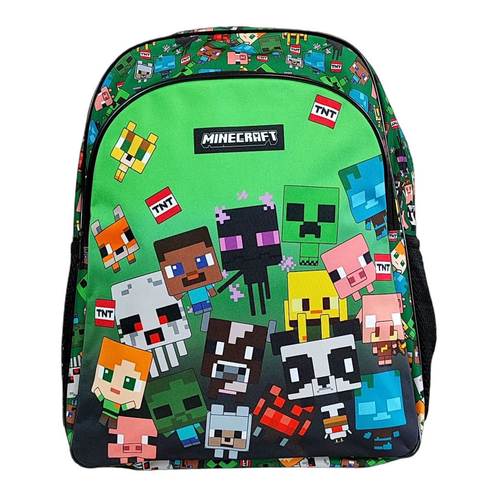 Minecraft Characters , Tasche 40 cm Schulranzen für Kinder – 40 × 30 × 17 cm