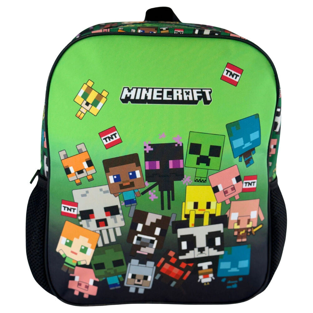 Sac à dos maternelle pour enfants Minecraft Characters – 30 x 24 x 8 cm