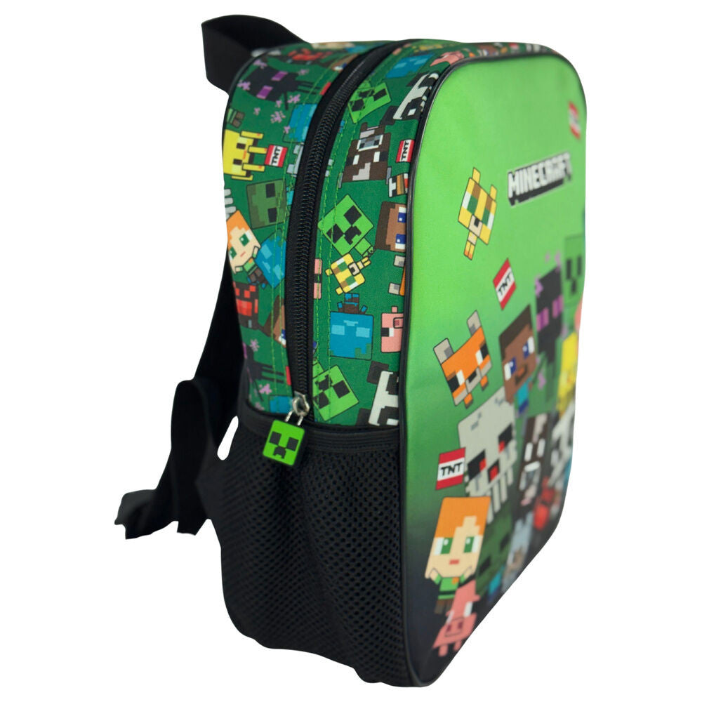 Sac à dos maternelle pour enfants Minecraft Characters – 30 x 24 x 8 cm
