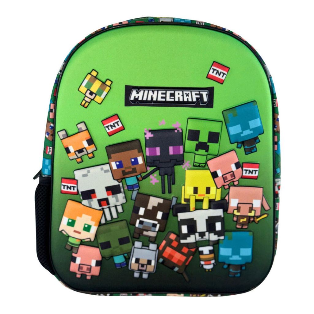 Sac à dos pour enfants maternelle sur le thème de Minecraft – 30 x 24 x 8 cm
