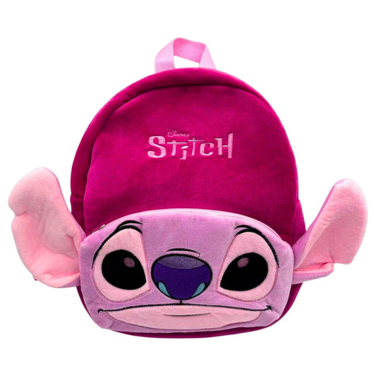 Disney Lilo and Stitch Angel Plush Preschool Backpack for Kids – 30 x 24 x 8 cm