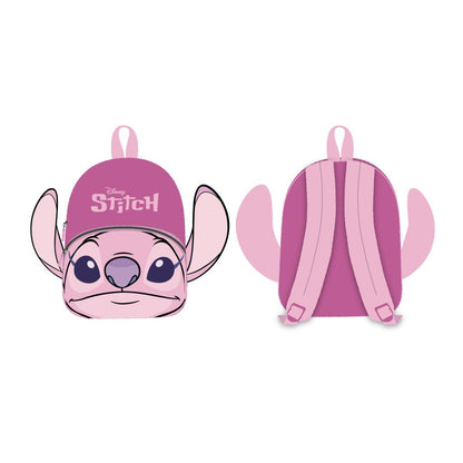 Disney Lilo and Stitch Angel Plush Preschool Backpack for Kids – 30 x 24 x 8 cm