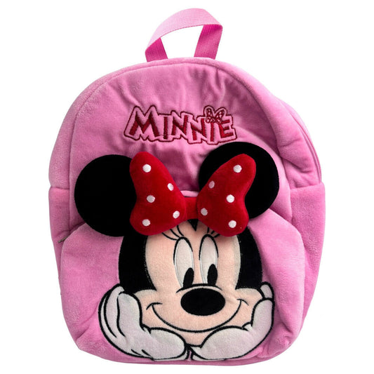 Disney Minnie Smile Plush Kindergarten Backpack for Children - 30 x 24 x 8 cm