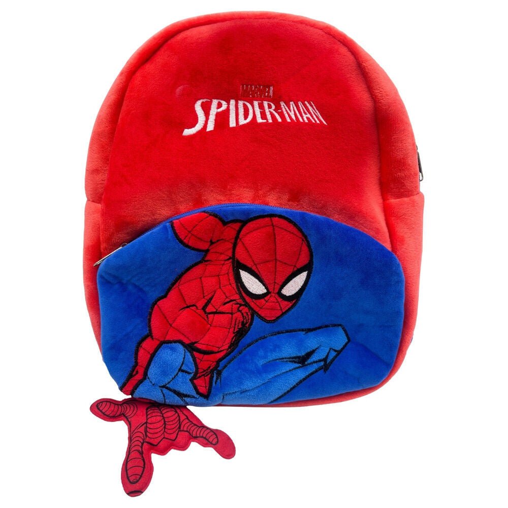 Spiderman Spidey Plüsch Kindergartenrucksack für Kinder – 30 x 24 x 8 cm