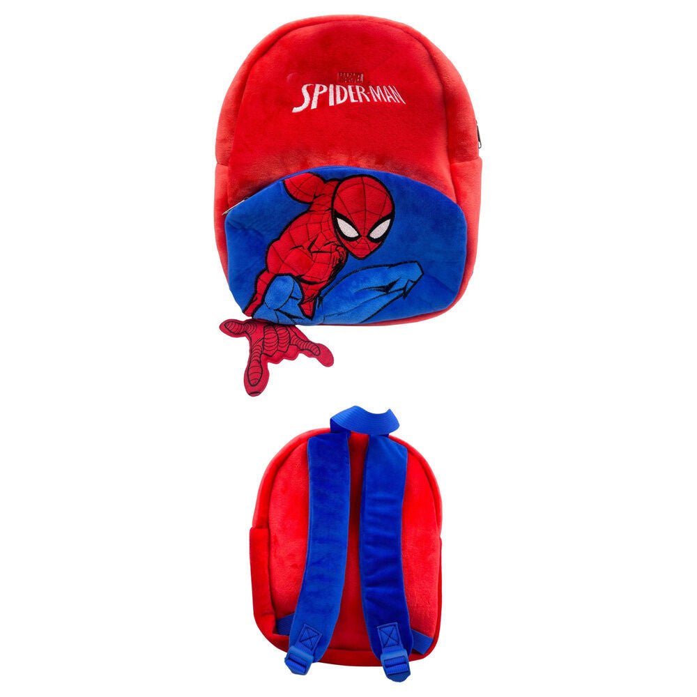 Spiderman Spidey Plüsch Kindergartenrucksack für Kinder – 30 x 24 x 8 cm