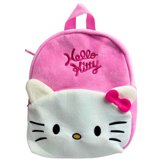 Hello Kitty Pink Bow Plush Nursery Backpack for Kids - 30 x 24 x 8 cm