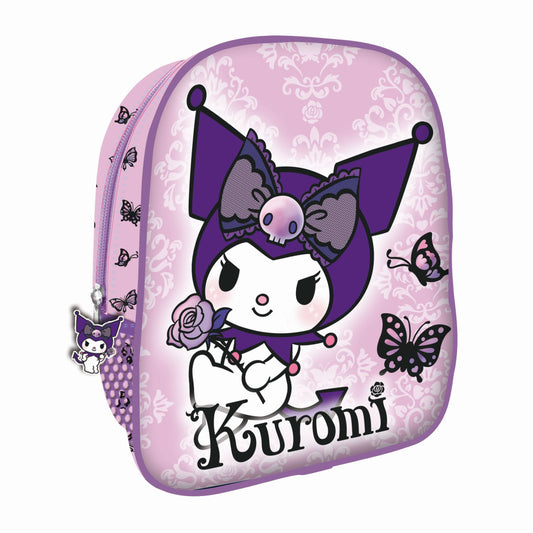 Hello Kitty Kuromi Purple Kids' Kindergarten Backpack - 26 x 22 x 9.5 cm