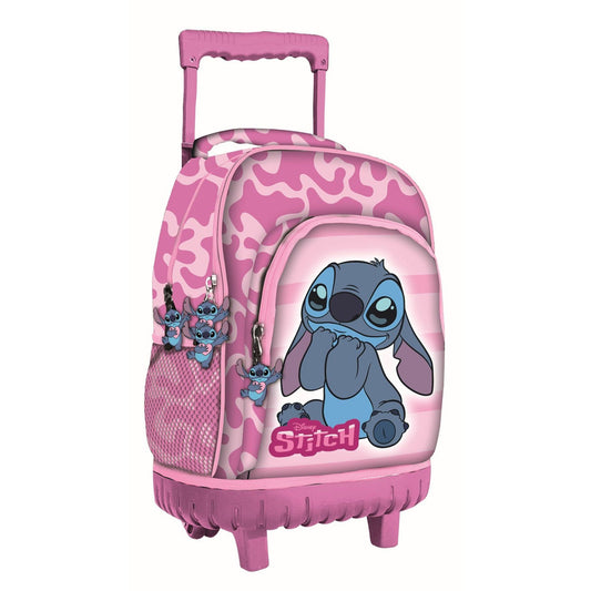 Disney Lilo und Stitch Lovely Premium Roll- , Tasche 44 cm Schultasche mit Rollen für Kinder – 44 × 33 × 22 cm