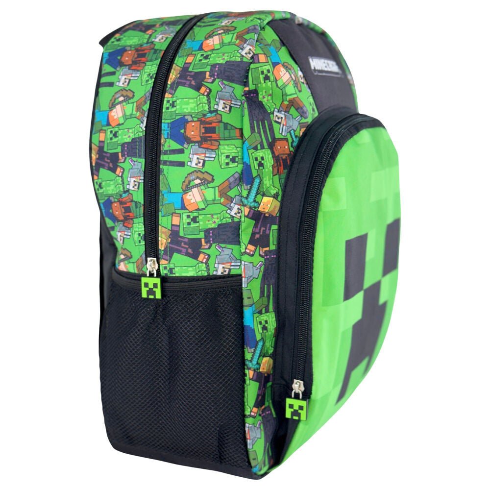 Minecraft Face , Tasche 42 cm Schulranzen für Kinder – 42 × 32 × 16 cm